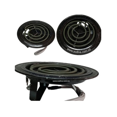 Reverbero Resistencia Tubular Nacional Esmaltado Plato Mediano