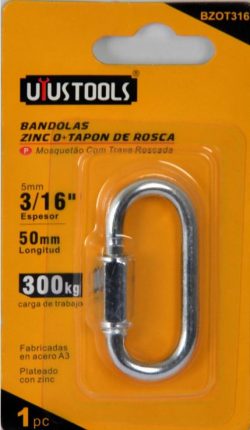 Bandola Zinc Uyustools 3/16 Bzot316