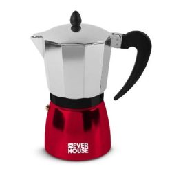 Cafetera Everhouse Milan 6 Tazas Mi-900 Rojo