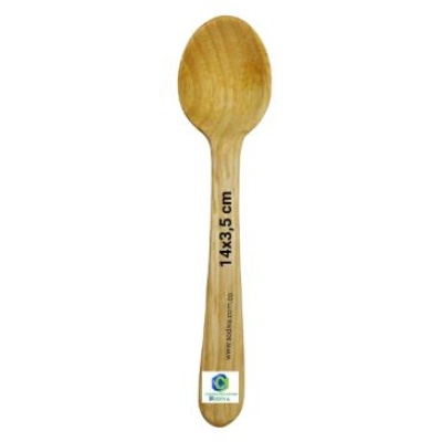 Cuchara Madera Nacional 14*3.5 Cm Ajicera