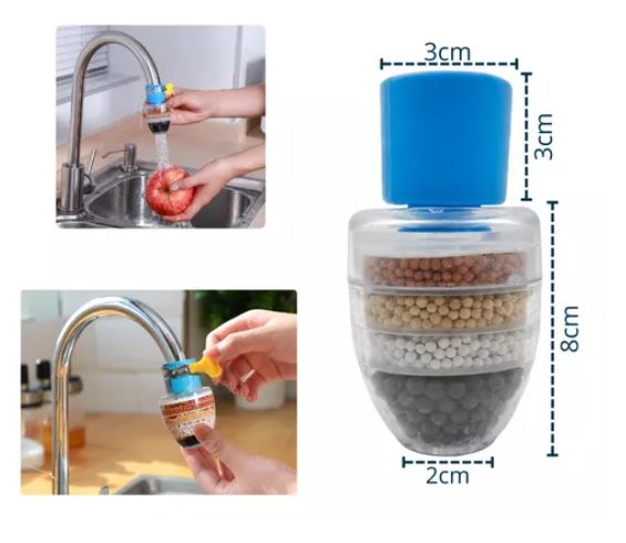 Filtro De Agua Para Grifo Purificador Llave Potable Cocina - Imagen 2