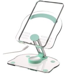 Soporte Acrilico Teléfono Tablet Escritorio giratorio plegable Perezoso Antideslizante