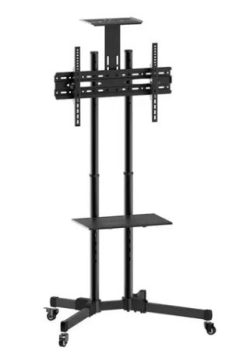 Soporte Pedestal TV Móvil 32" a 70" Ajustable con Ruedas – Base Metálica Reforzada HB1500