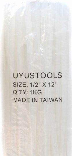 Barra Silicona Uyustools 1/2"*12" Gruesa * Kilo Sig001