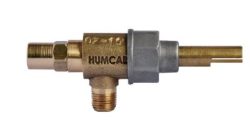 Válvula Para Estufa M1 Acodada 2P Boquilla 7/16″ Vástago: 43mm Tapa: Aluminio