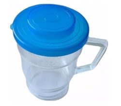 Vaso Compotero Oster  Plastico Tapa Azul 12 Oz.