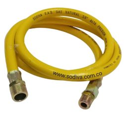Manguera Gas Amarilla Sodiva 1 Metro 3/8"