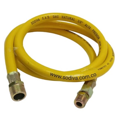 Manguera Gas Amarilla Sodiva 1 Metro 3/8"