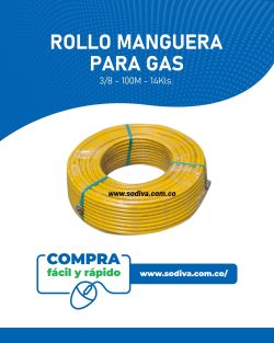 Rollo Manguera Sodiva 3/8" *100 Metros