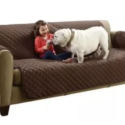 Forro Protector Cubre Sofa Mascotas Perros Y Gatos 3 Puesto