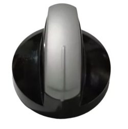 Juego Botones *4  Estufa Abba R-44 Cuadrante Abajo Master Bicolor Plata