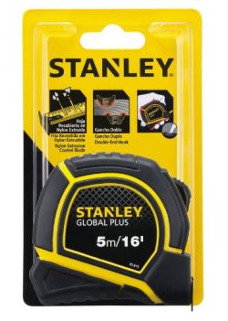 Flexómetro 5 Metros Stanley 30-615 Negro Con Amarillo