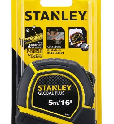 Flexómetro 5 Metros Stanley 30-615 Negro Con Amarillo