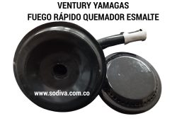 VENTURY CORTO RÁPIDO YAMAGAS FUEGO RAPIDO QUEMADOR ESMALTE/TAPA