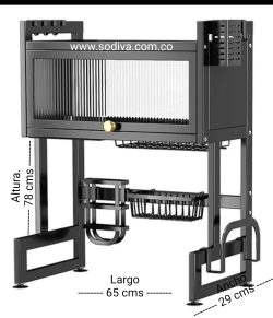 Platero Organizador Escurridor Importado 65Cm Gabinete