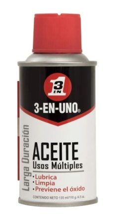 Aceite 3 En 1 Aerosol Multiusos Lubricante Antioxido 135ml