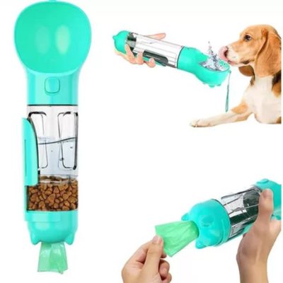 Botella-Bebedero Importado Multifuncional Mascota 4en1 H2105B