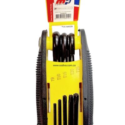 Juego Llaves Torx C.V. Mptools Llaves Plegable T9 a T40 * 8Pz 1108040