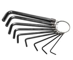Llaves Hexagonal Mptools Llavero-Aro 1/16" a 3/8" *11Pcs 1101653