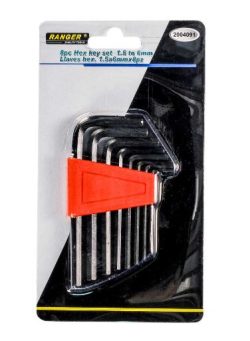 Juego Llaves Hexagonales Ranger 1.5mm a 10mm *10 Pz 2004092
