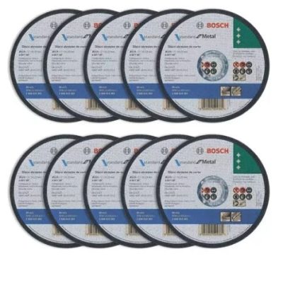 Combo 10 Discos Corte Bosch Amoladora 115 Mm 4 1/2"