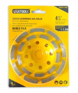 Disco Diamantado Pulir Uyustools 4 1/2 X 7/8 Doble Filo Ddp115D Original