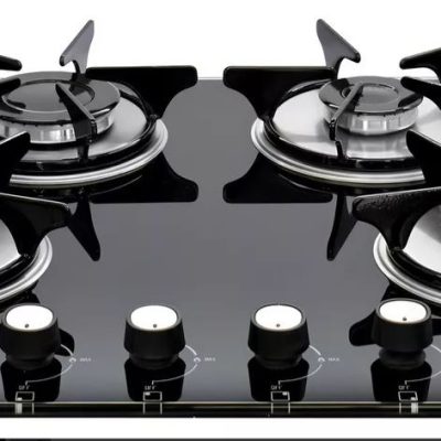 Estufa Continental De Empotrar Vidrio 5883 Gas Natural Negro