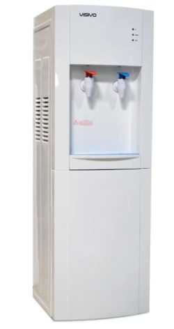 Dispensador De Agua Caliente Y Fria Con Gabinete Visivo Color Blanco VWD-S95