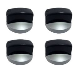 Juego*4 Boton Lujo Continental Gris/negro Original 29510