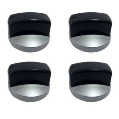 Juego*4 Boton Lujo Continental Gris/negro Original 29510