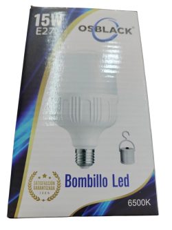 Bombillo Recargable 15W Osblack