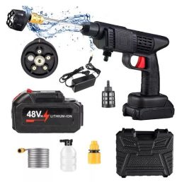 Hidrolavadora Inalambrica Portátil Recargable 48V 2 Baterias 5 Niveles
