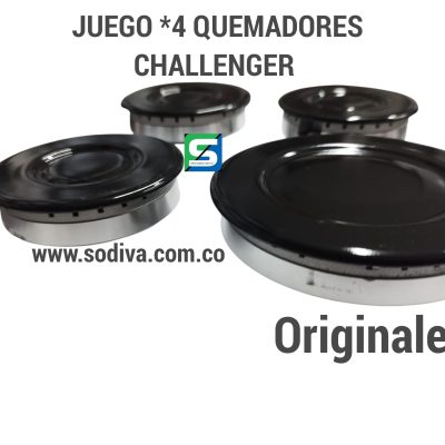 Juego*4 Quemadores Challenger Socoda Haceb Originales