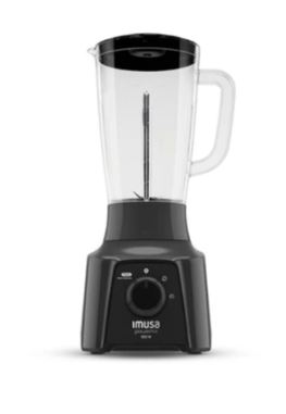 Licuadora Imusa PowerMix Plus 2 Velocidades Vaso Plástico Negro