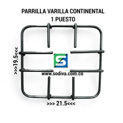 PARRILLA VARILLA SENCILLA CONTINENTAL DIANA 8 HILOS 21.5*19.5 CMS