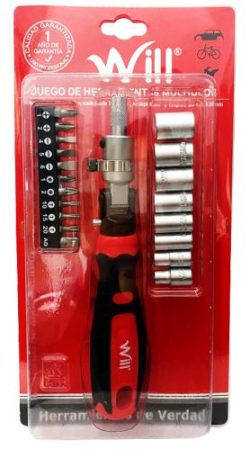 JUEGO DE HERRAMIENTAS MULTIUSO 20 PIEZAS INDUSTRIAL