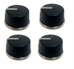 juego *4 Perilla Control Estufa Abba Master Chef AroMetal Original